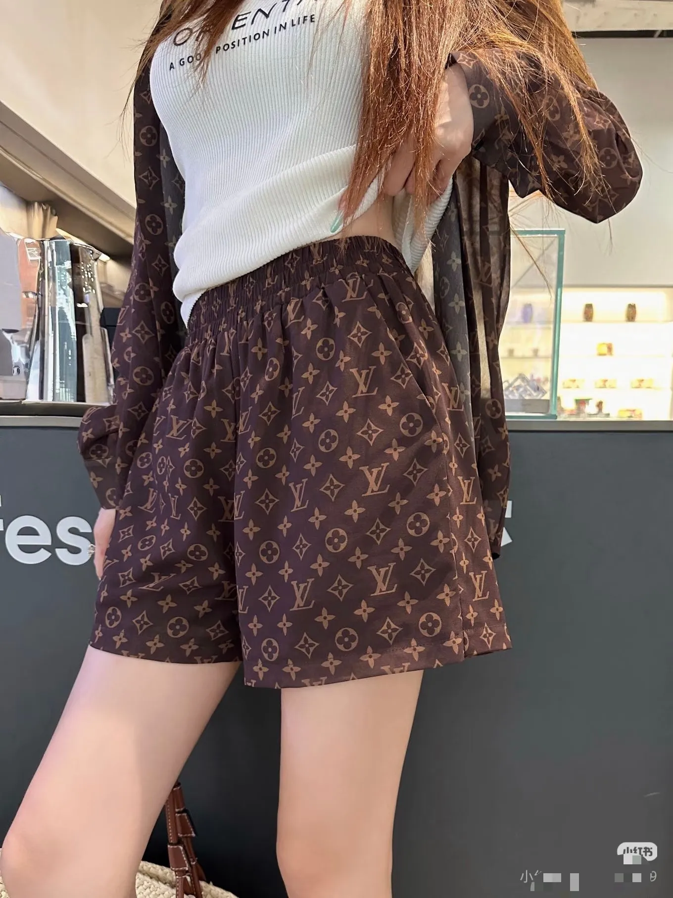 Louis Vuitton/Louis Vuitton all-over presbyopia logo shorts